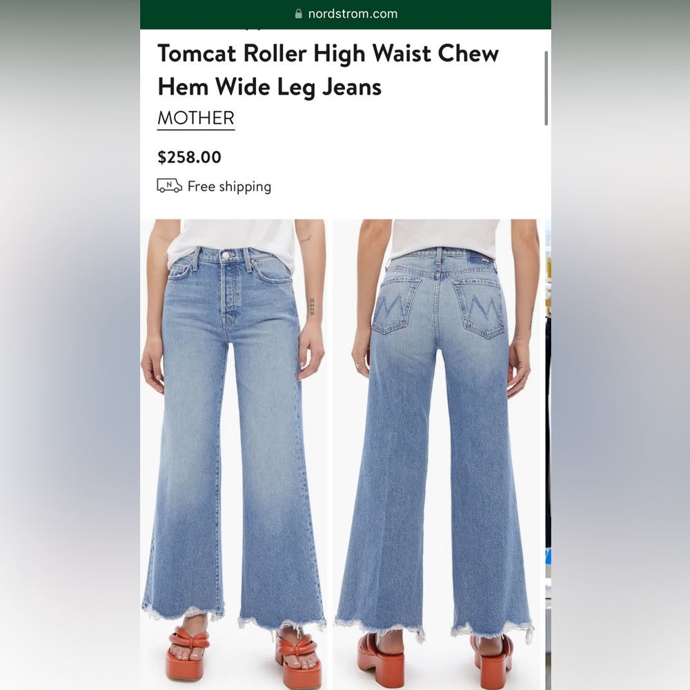 NWT Mother The Tomcat Roller Chew Jeans